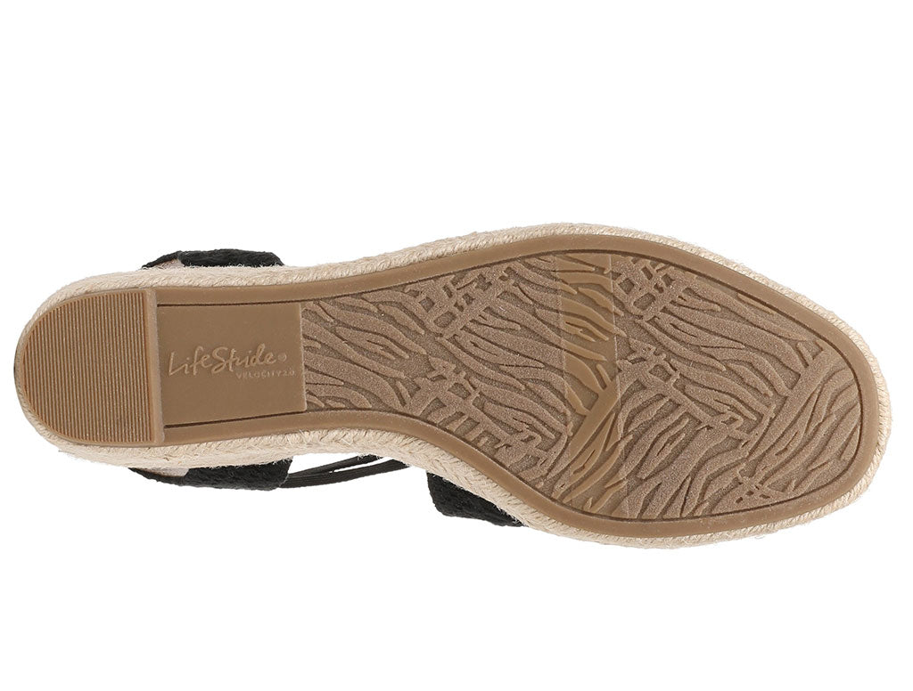 LifeStride Women's Patience Espadrille Wedge Sandal
