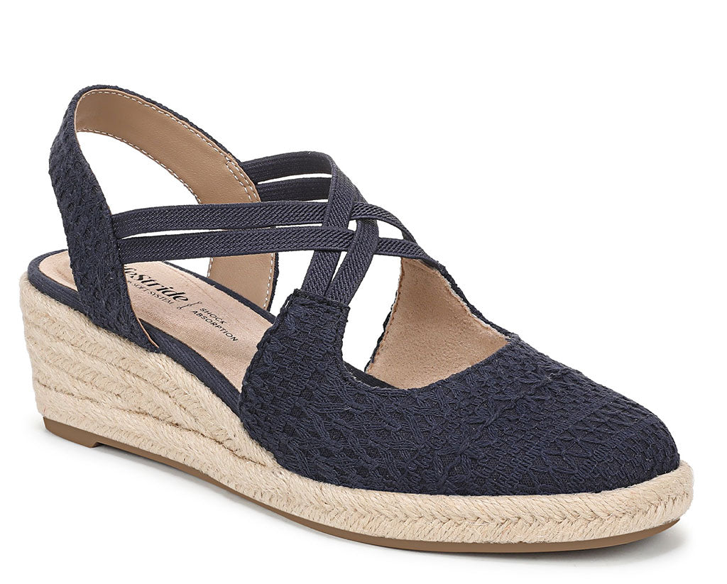 LifeStride Women's Patience Espadrille Wedge Sandal