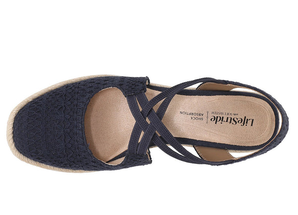 LifeStride Women's Patience Espadrille Wedge Sandal