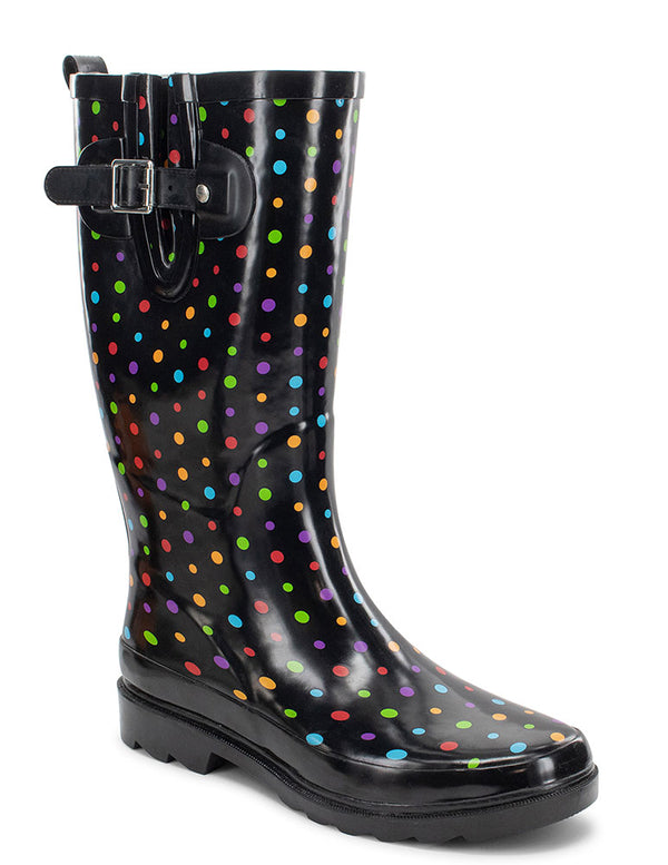 Western Chief Women's Ditsy Dot Tall Rain Boot