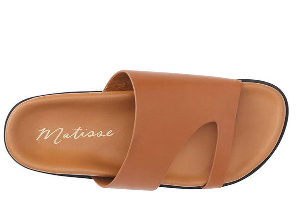 Matisse Women's Tanner Asymmetrical Flat Slide Sandal