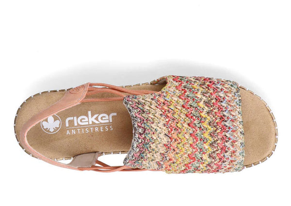 Rieker Women's Regina V1241 Wedge Sandal