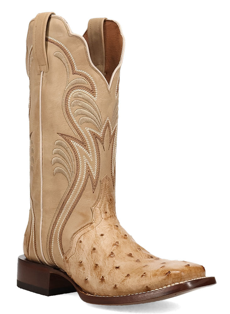 Dan Post Women's Reese Full Quill Ostrich Western Boot