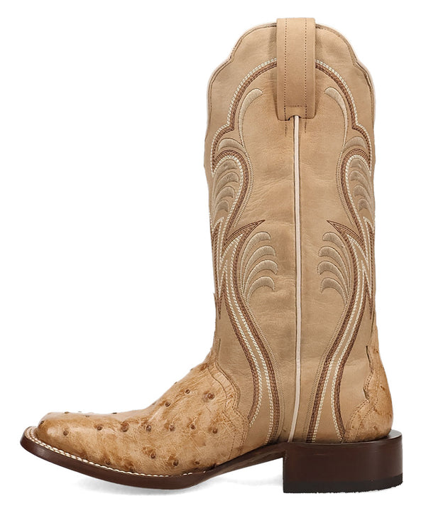Dan Post Women's Reese Full Quill Ostrich Western Boot