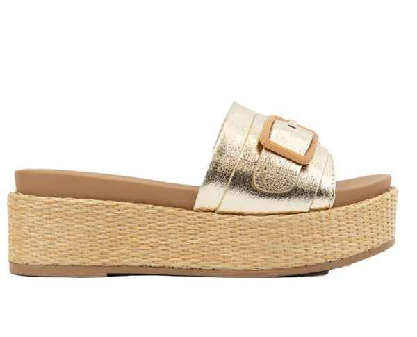 Soda Women's Lulah Wedge Slide Sandal
