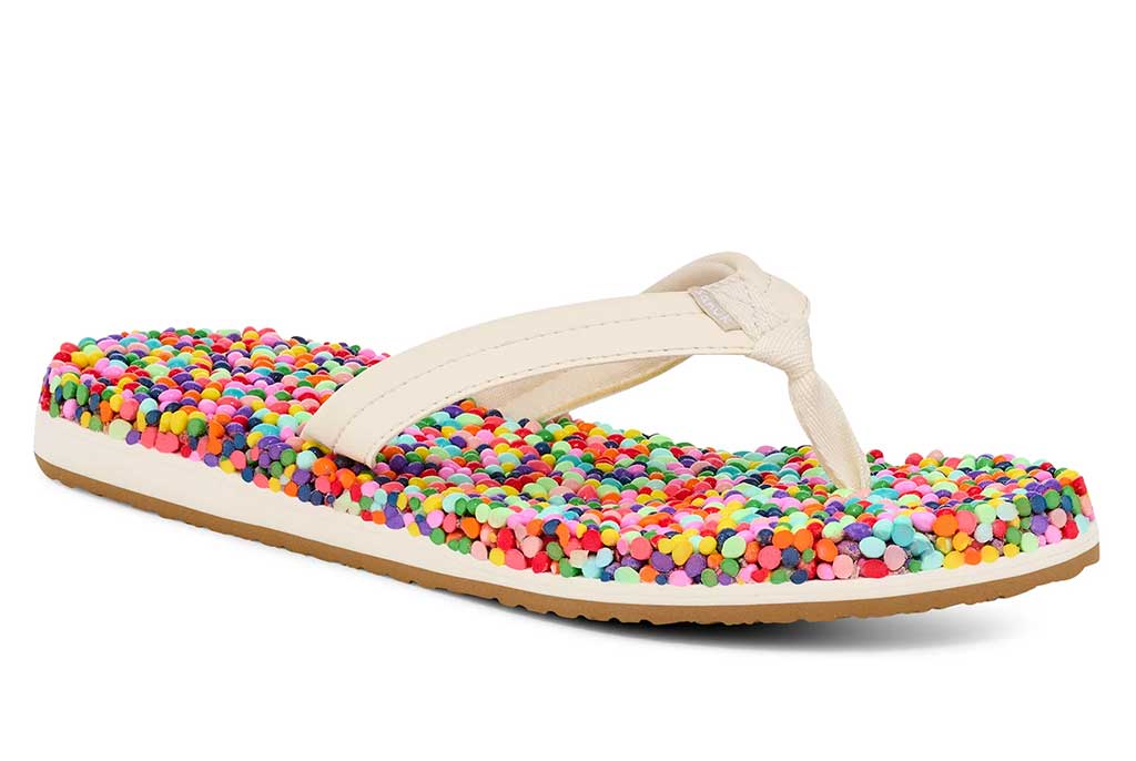 Sanuk Women's Bubblecush Massage Comfort Flip Flops