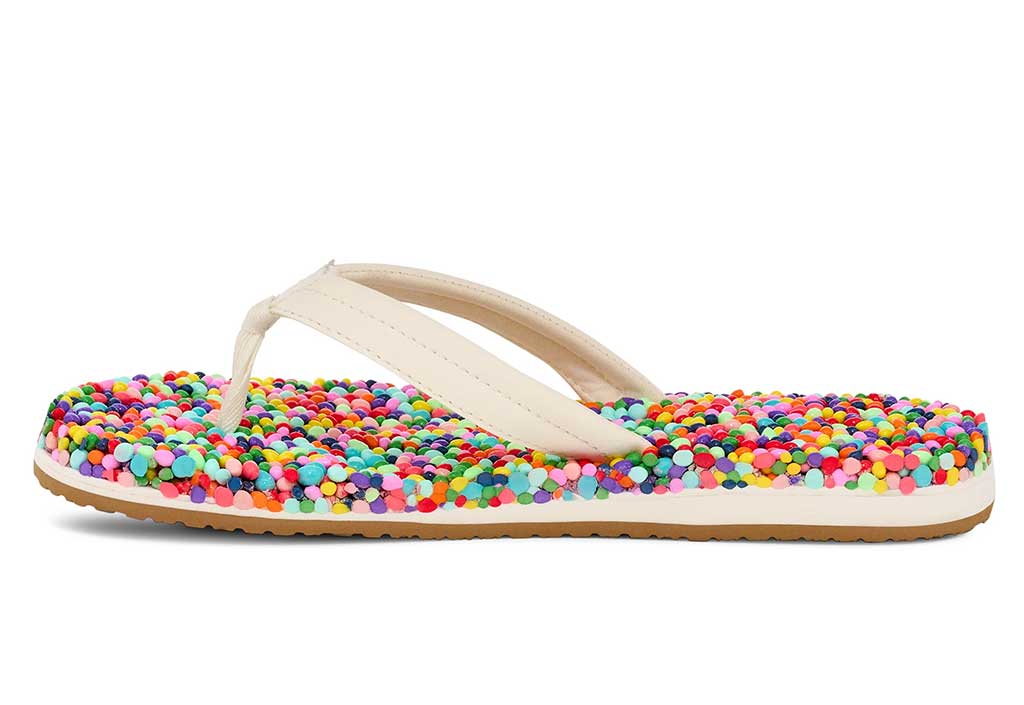 Sanuk Women's Bubblecush Massage Comfort Flip Flops