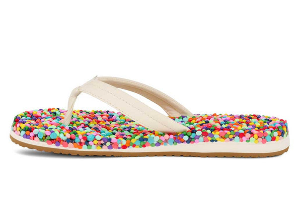 Sanuk Women's Bubblecush Massage Comfort Flip Flops
