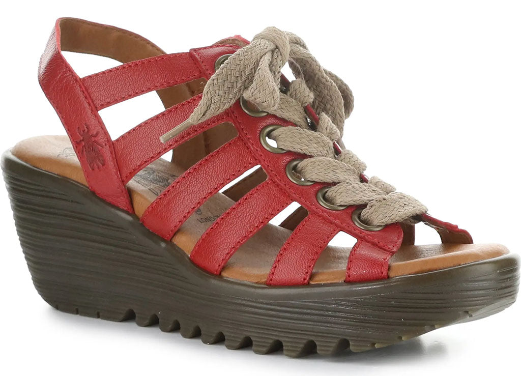Fly London Women's Litu Strappy Platform Wedge Sandal