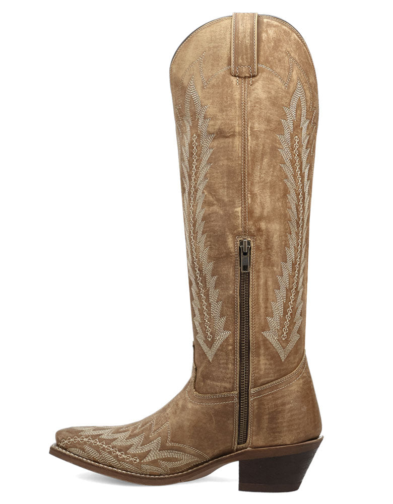 Laredo Women's Roxelle Wide Calf Leather Western Boot