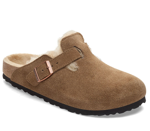 Birkenstock Women's Boston Shearling Suede Clogs