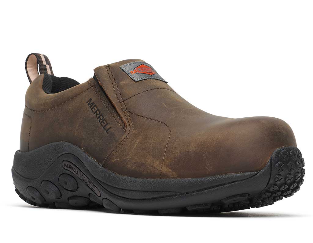 Work Merrell Women's Jungle Moc Leather Composite Toe Waterproof Shoe