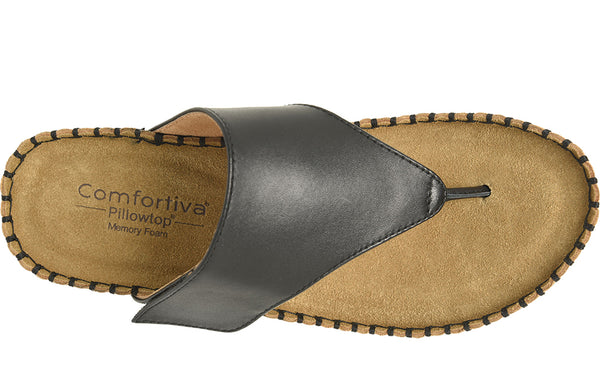 Comfortiva Women's Edwyn Wedge Thong Sandal