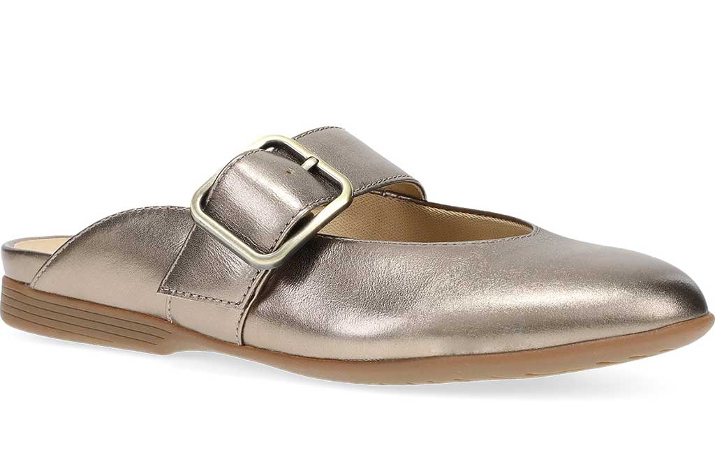 (取寄) ダンスコ レディース ロータス Dansko women Lotus Dark Gold llic Dansko Women's Lotus Mary Jane Mule Flats – Houser Shoes