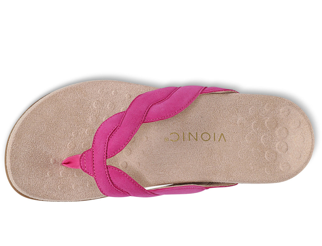 Vionic Women's Bella Braid Toe Post Sandal