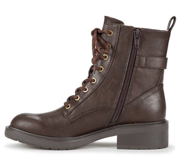 Baretraps Women's Tinsley Lace-Up Slip-Resistant Combat Boot