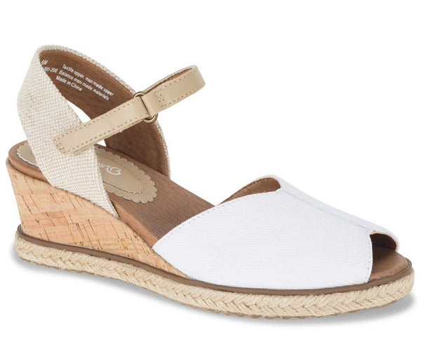 Baretraps Women's Odetta Slip-Resistant Espadrille Peep Toe Wedge