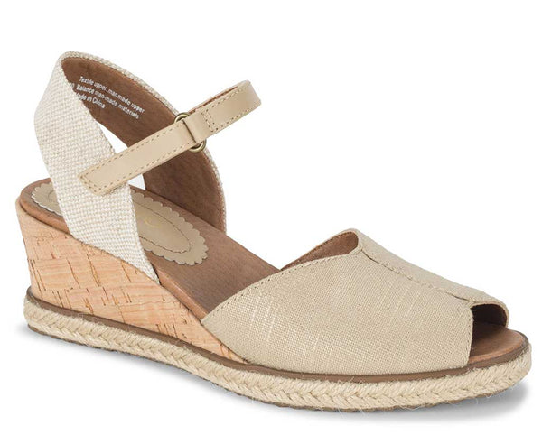 Baretraps Women's Odetta Slip-Resistant Espadrille Peep Toe Wedge