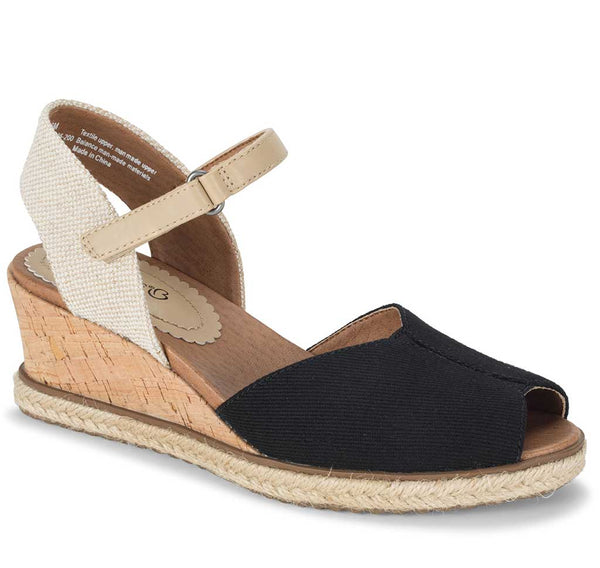 Baretraps Women's Odetta Slip-Resistant Espadrille Peep Toe Wedge