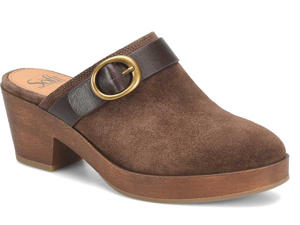 Sofft Women's Giovanna Heeled Buckle Mule