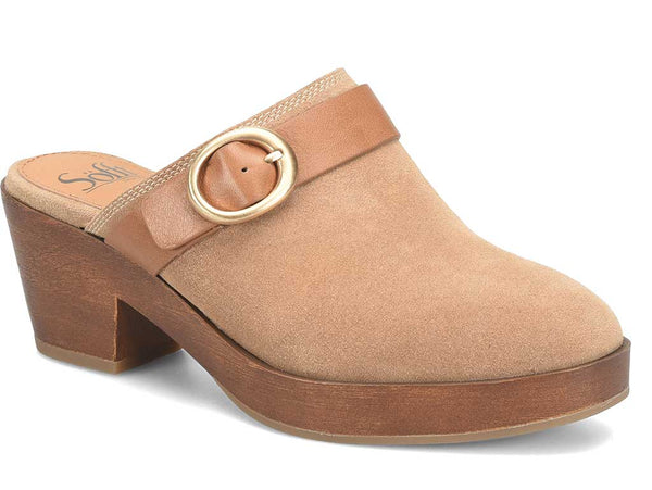 Sofft Women's Giovanna Heeled Buckle Mule