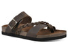 White Mountain Women's Hazy Braided Toe Loop Slide Sandal
