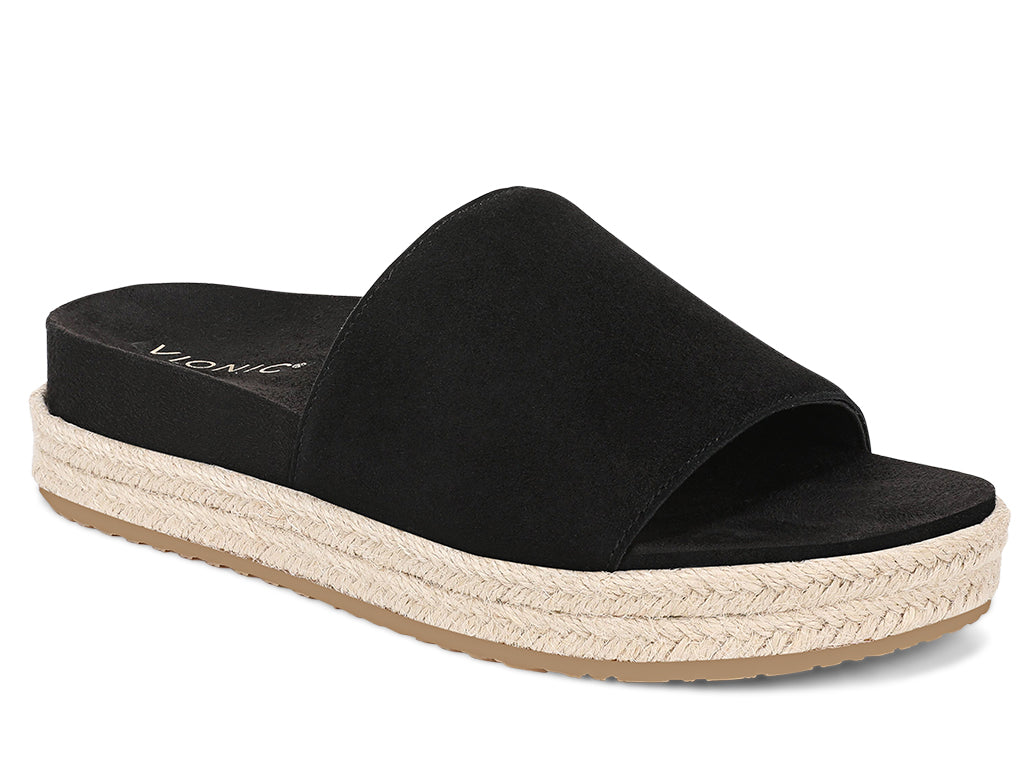 Vionic Women's Yasmina Platform Espadrille Slide Sandal