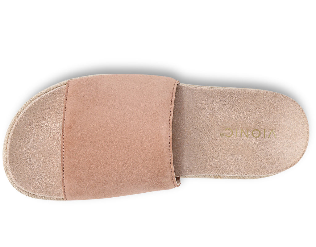 Vionic Women's Yasmina Platform Espadrille Slide Sandal