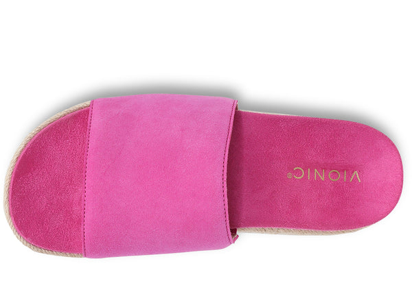 Vionic Women's Yasmina Platform Espadrille Slide Sandal