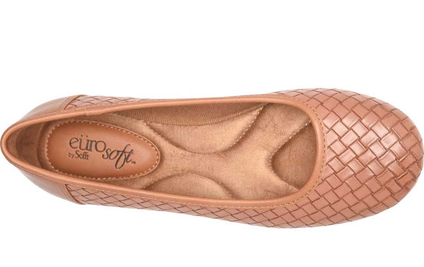 Eurosoft Women's Tatum Woven Ballet Flat