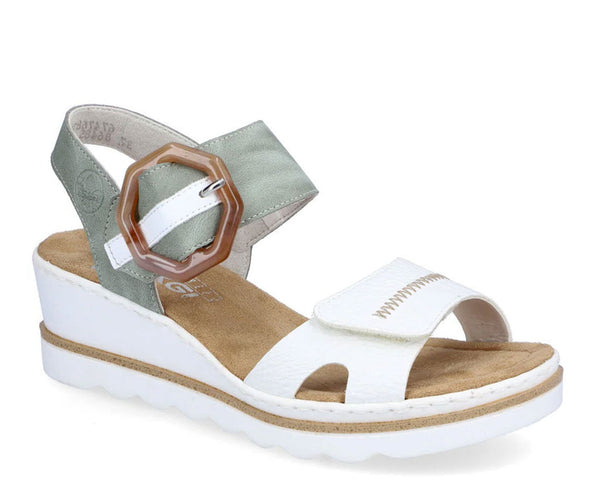 Rieker Women's 67476 Rose Wedge Sandal