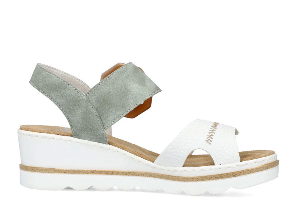 Rieker Women's 67476 Rose Wedge Sandal