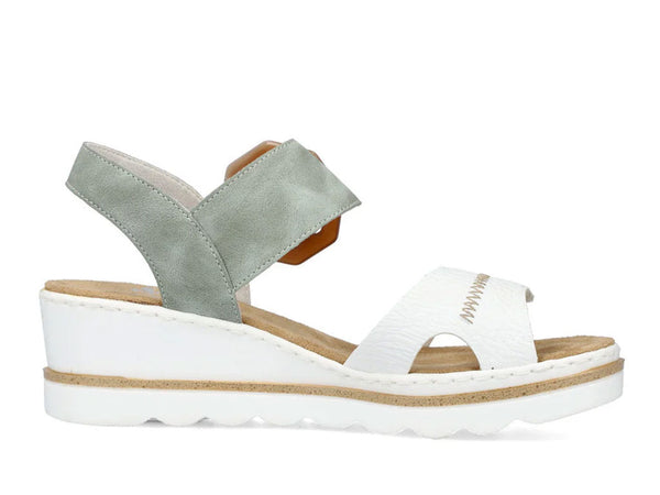 Rieker Women's 67476 Rose Wedge Sandal