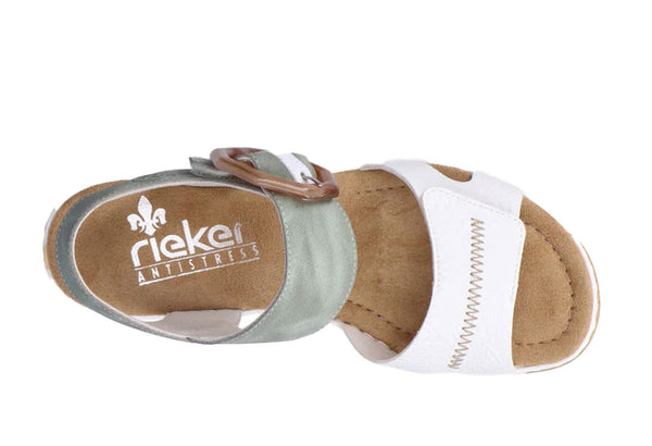 Rieker Women's 67476 Rose Wedge Sandal