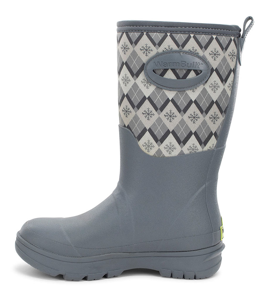 Western Chief Women's Argyle Faux Fur Neoprene Mid Cold Weather Boot