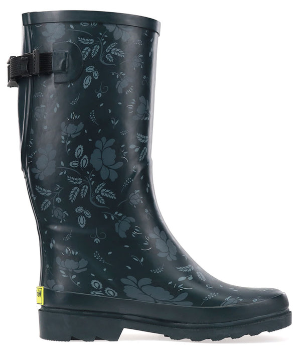 Western Chief Women's Tall Feminine Floral Wide Calf Rain Boot