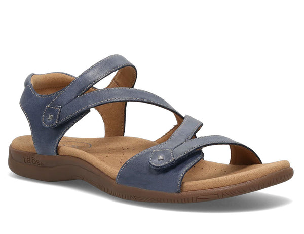 Taos Women's Big Time Asymmetrical Leather Strappy Walking Sandals