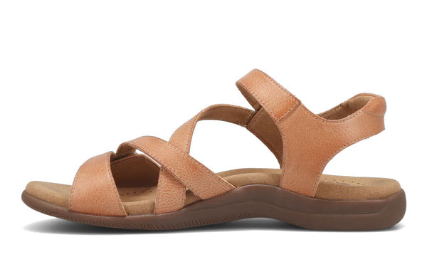 Taos Women's Big Time Asymmetrical Leather Strappy Walking Sandals
