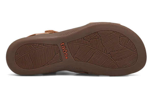 Taos Women's Big Time Asymmetrical Leather Strappy Walking Sandals