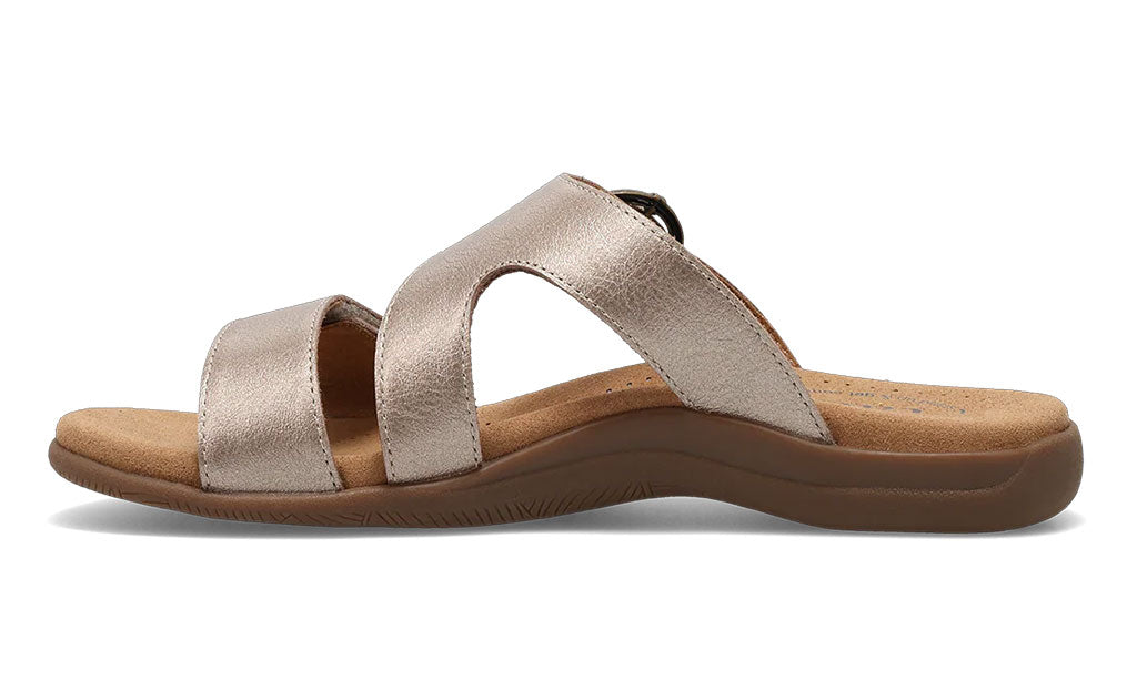 Taos Women's Westside Asymmetrical Leather Slide Sandals