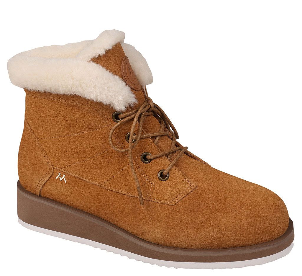 Mykos Women's Demi Lace-Up Wedge Boot