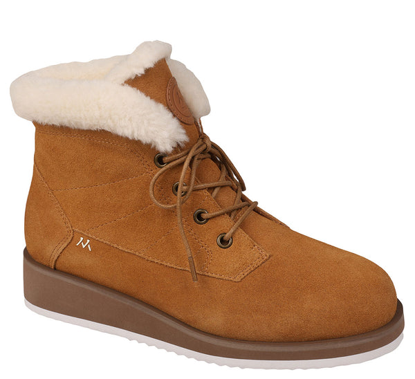 Mykos Women's Demi Lace-Up Wedge Boot