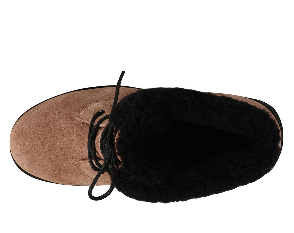 Mykos Women's Demi Lace-Up Wedge Boot