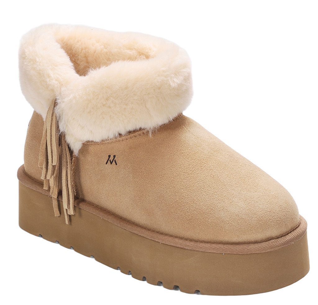 Mykos Women's Amari Zip-Up Platform Boot