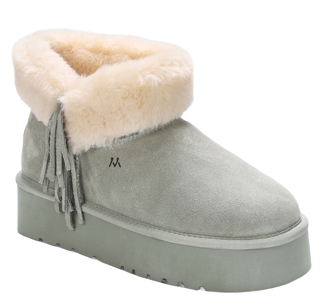 Mykos Women's Amari Zip-Up Platform Boot