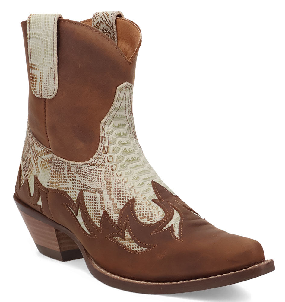 Dingo Women's Cobra Kiss Leather Western Bootie