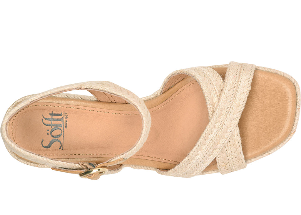 Sofft Women's Newbury Slip-Resistant Espadrille Wedge Sandal