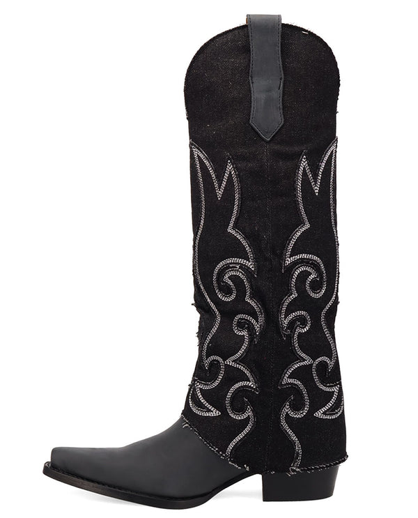 Dingo Women's Blue Jean Baby Knee High Leather Boot