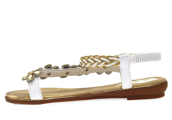 Atalina Women's Flower Flat Sandal