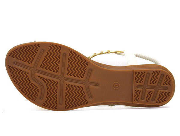 Atalina Women's Flower Flat Sandal